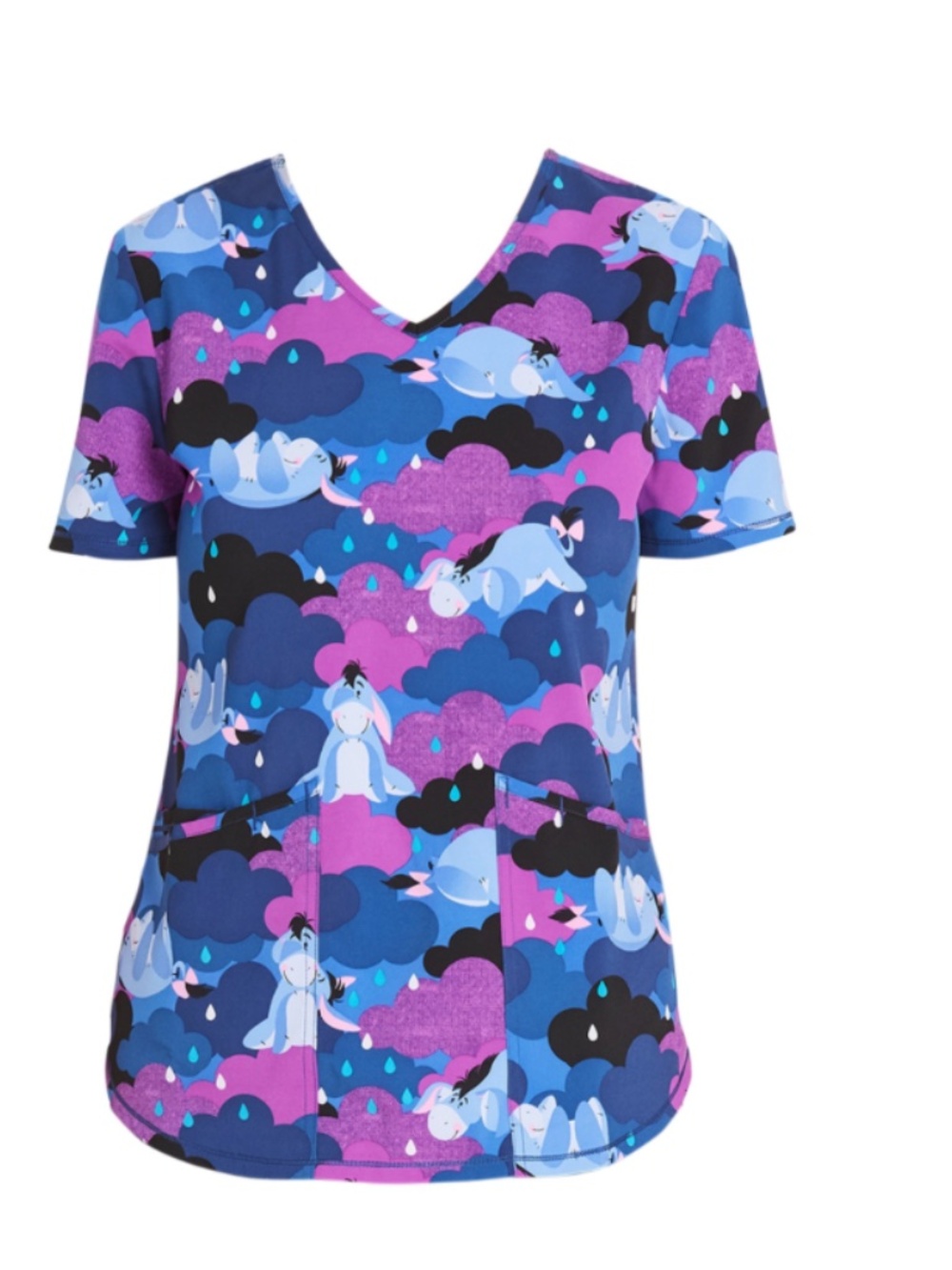 Scrubstar Disney Eeyore Rain 3x v-neck scrub top